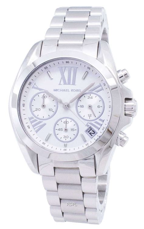 michael kors chronograph silver dial.